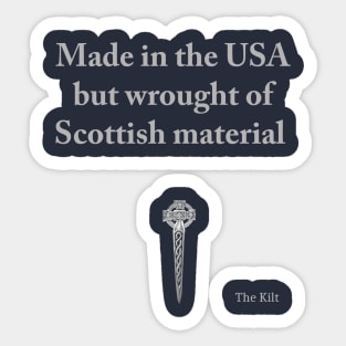 Scottish Material Sticker